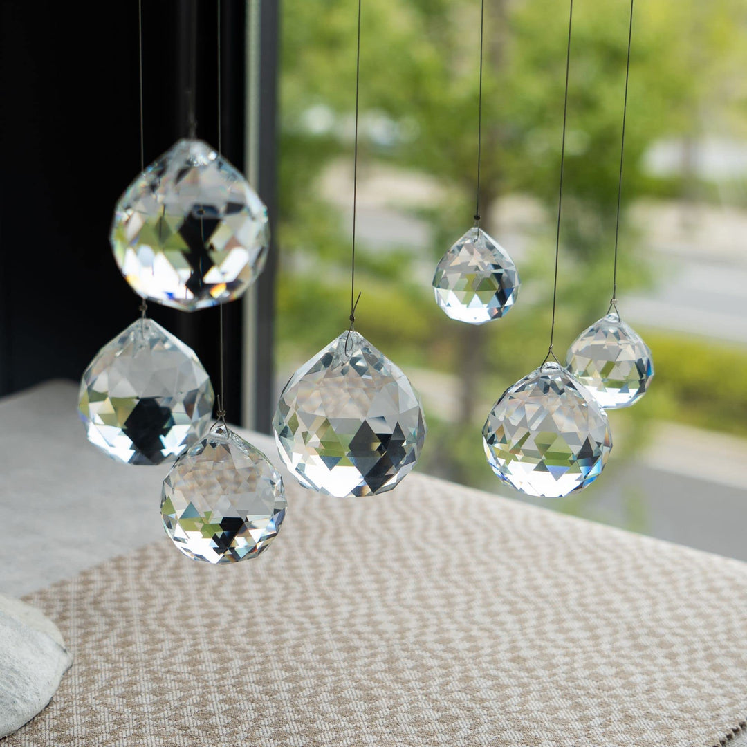 HDCRYSTALGIFTS Crystalsuncatcher 24pcs Clear Crystal Ba