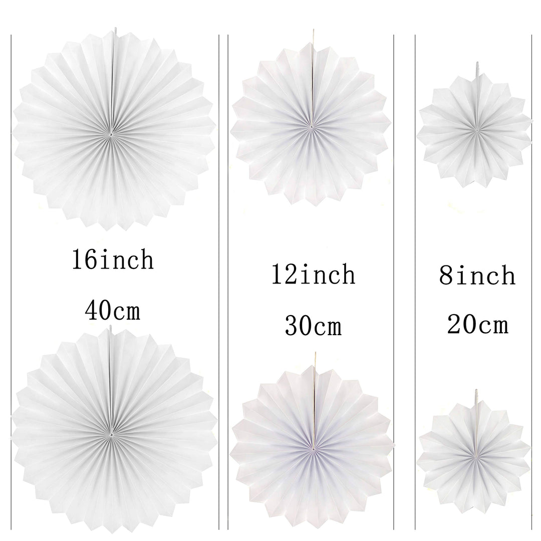 Circus Party Hanging Paper Fans Decorations - Welcome Carnival Under The Top Barbecue Picnic Birthday Party New Years Wedding Party Photo Booth Backdrops Decorations, 12pc