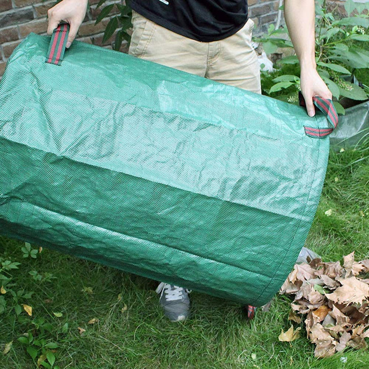 Garden Yard Waste Bags Sacks, Reuseable Gardening Lawn Leaf Bag Garden Tote Debris Container Pop up Grass Bin Landscape Pool Leaves Collector 272L