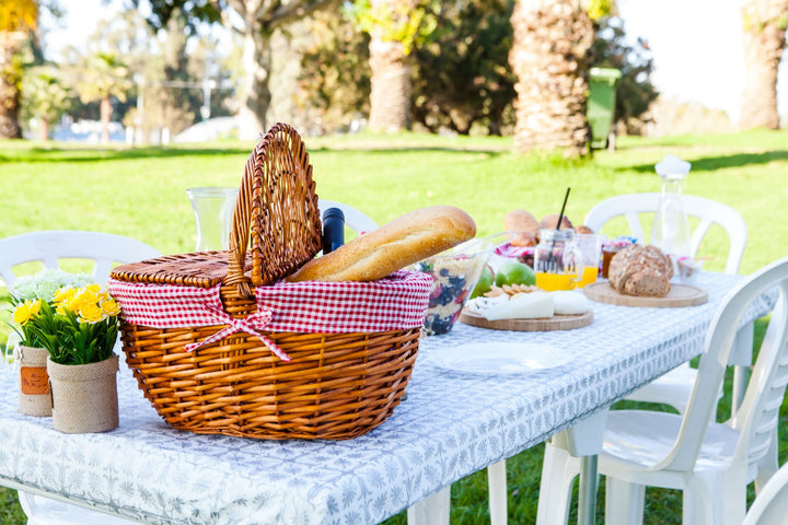 Table Cover Silver Patterned Elastic on The Corner for Folding Table 6 ft 30 x 72 inch Waterproof Elastic Edge Fitted Stay Put Table Cloth for Travel Christmas Picnics Parties Outdoor