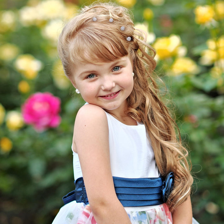 Ammei Silver Bridal Hair Pins Set Of 6 Bobby Pins Style With Sparkly Rhinestone For Wedding Parties