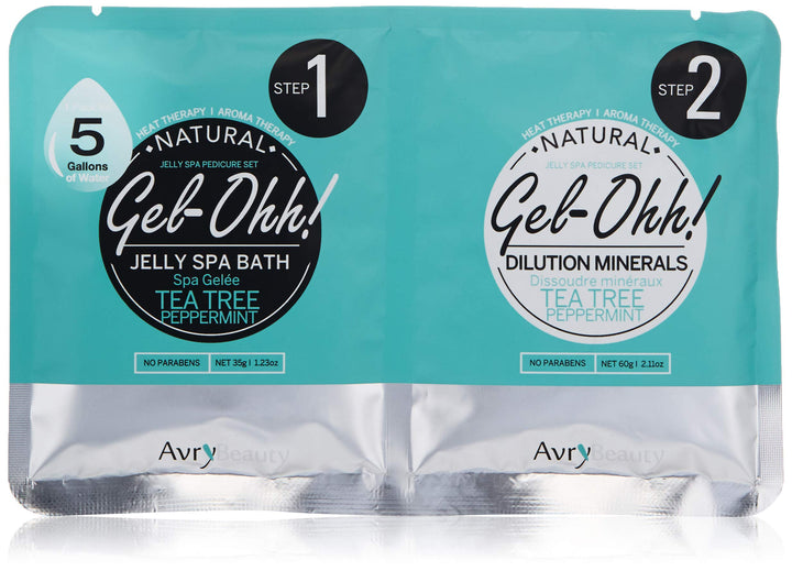 AvryBeauty Gel-Ohh Jelly Spa - Tea Tree &amp; Peppermint, 1 Pack