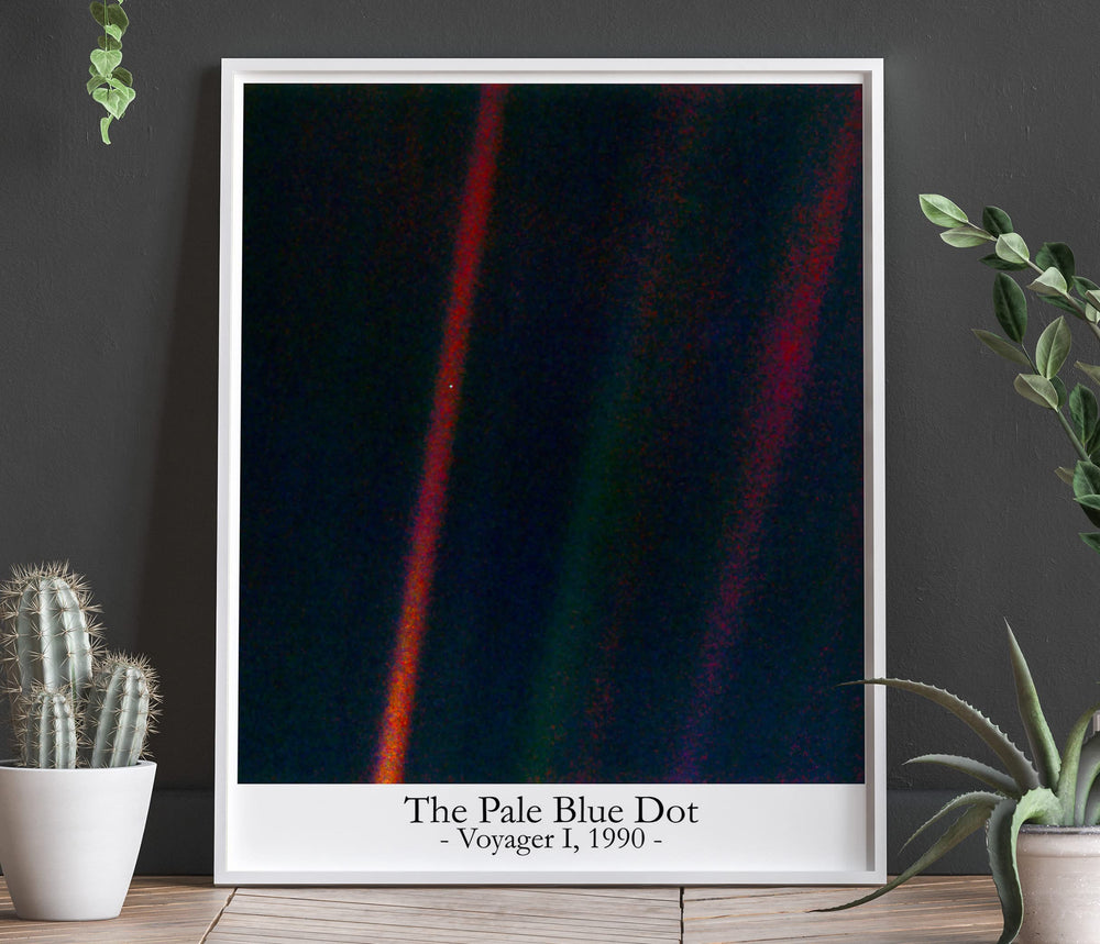 The Pale Blue Dot Poster Print Astronomy Poster Science Poster Science Decor Space Poster Art Space Art Space Decor (5 x 7)