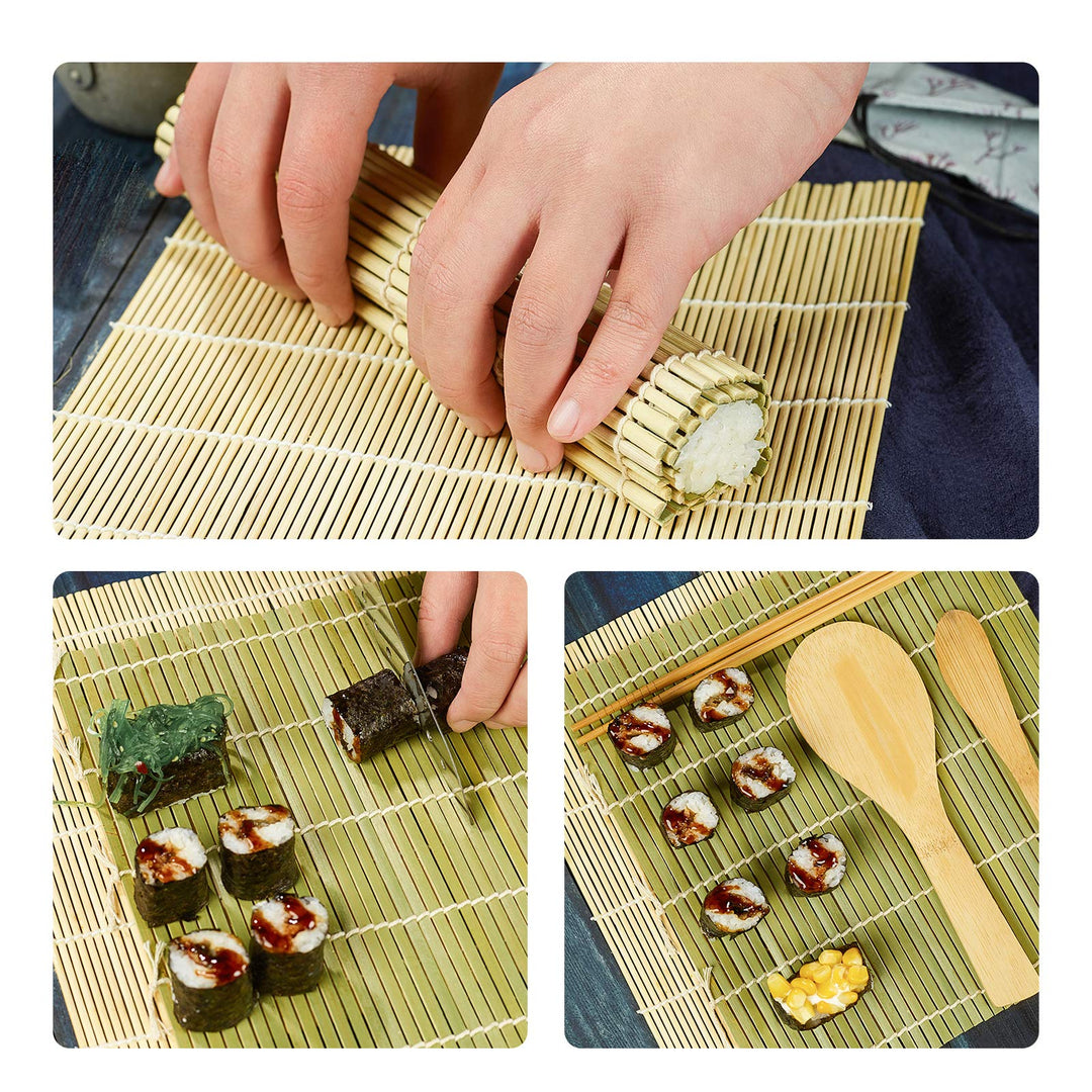 Sushi Making Kit Sushi Bazooka Maker with Bamboo Mats and Chopsticks, Paddle, Spreader, Sushi Knife, DIY Sushi Roller Machine