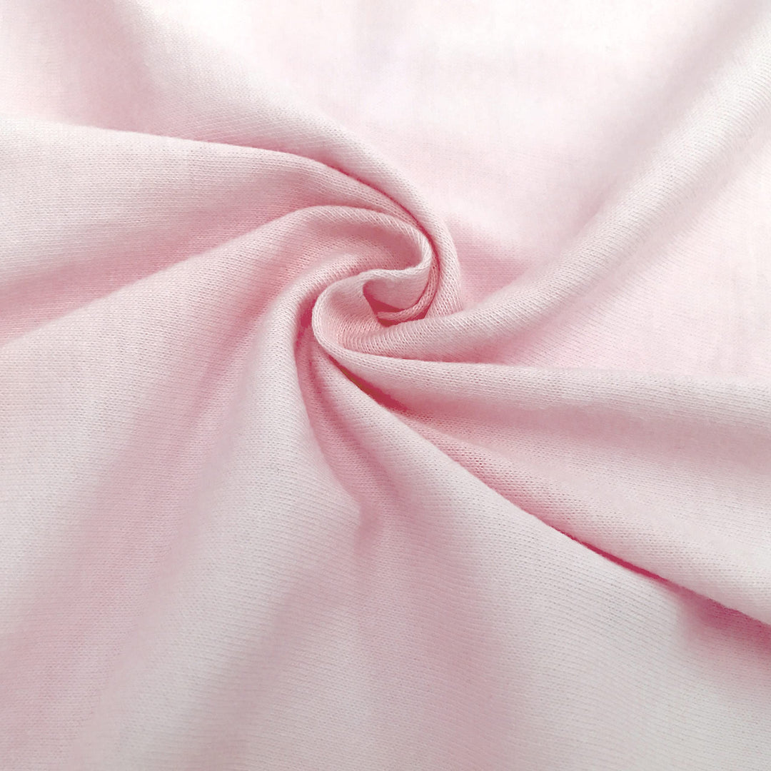 100% Natural Cotton Supreme Jersey Knit Fitted Cradle Sheet, Pink, Soft Breathable, for Girls