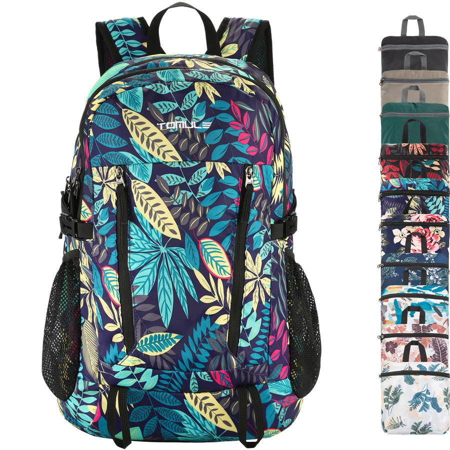 Day Hiking Backpack for Women,Small Waterproof Backpack for Women,Lightweight Travel Backpack for Women Tropical
