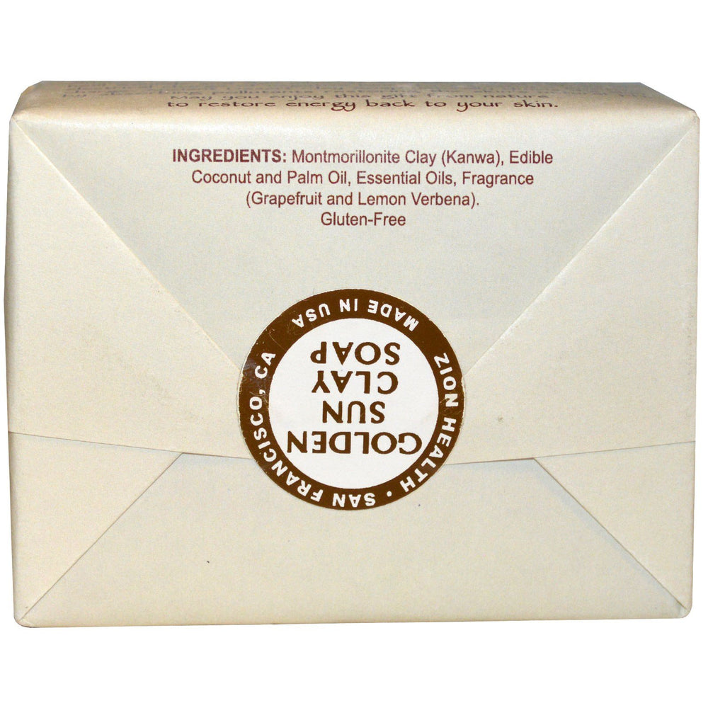 Zion Health Clay Bar Soap, Golden Sun, 10.5 Ounce