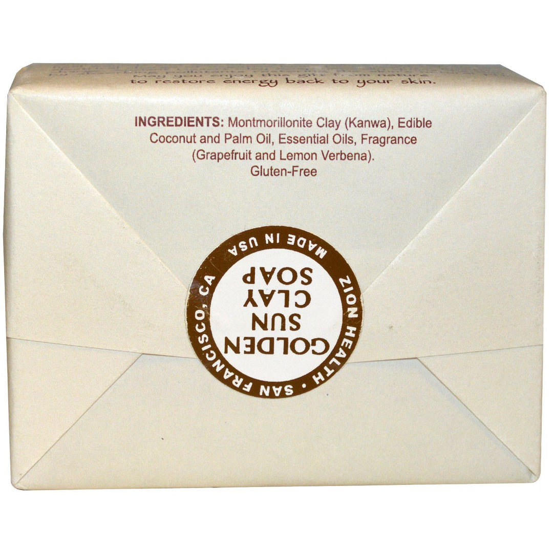 Zion Health Clay Bar Soap, Golden Sun, 10.5 Ounce