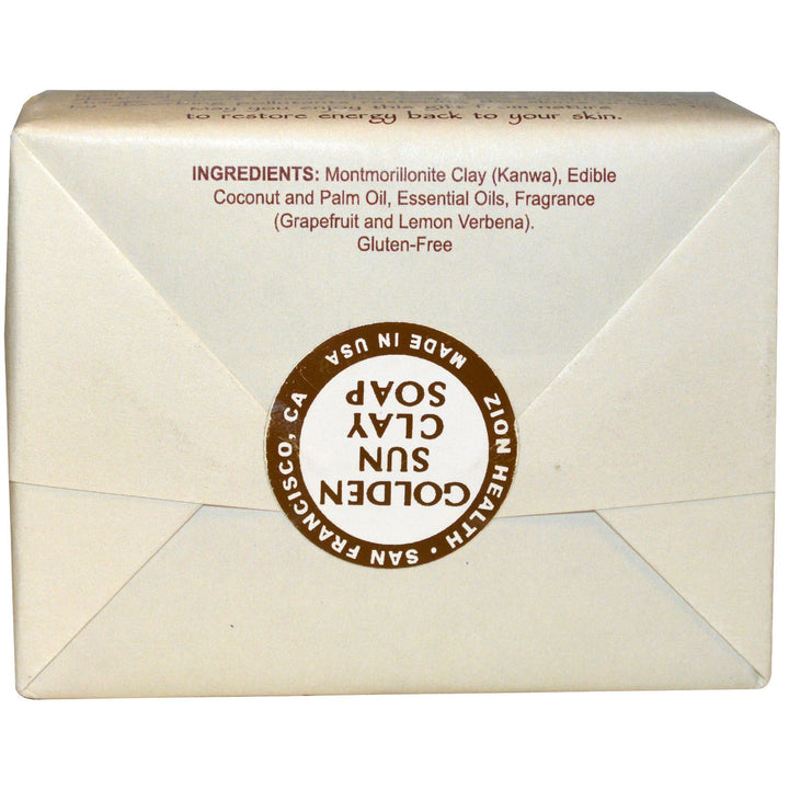 Zion Health Clay Bar Soap, Golden Sun, 10.5 Ounce