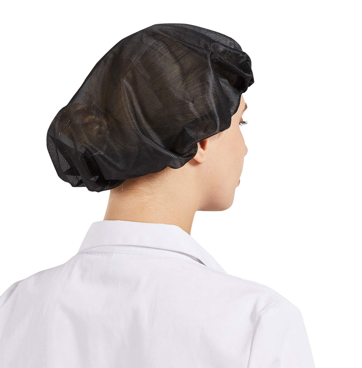 5Pcs Bouffant Caps,Food Service Hair Nets,Hair Head Cover Net for Factory, Kitchen, Factory Warehouse Worker CF9047 (Black, One Size)