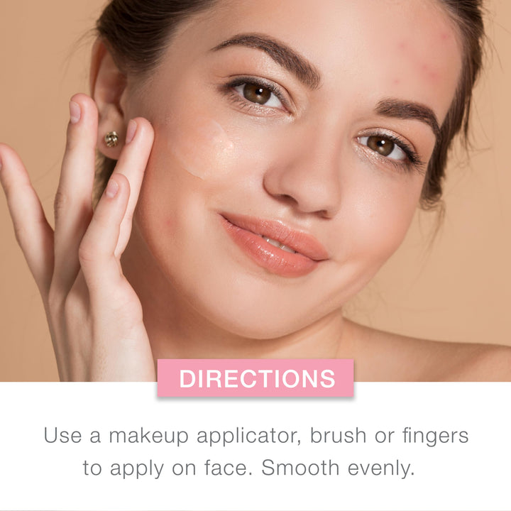 SkinClearing Oil-Free Acne and Blemish Fighting Liquid Foundation with.5% Salicylic Acid Acne Medicine, Shine Controlling Makeup for Acne Prone Skin, 40 Nude, 1 fl. oz