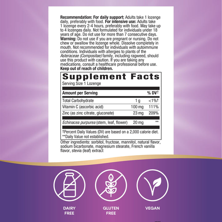 Nature&#39;s Way Zinc Lozenges with Vitamin C &