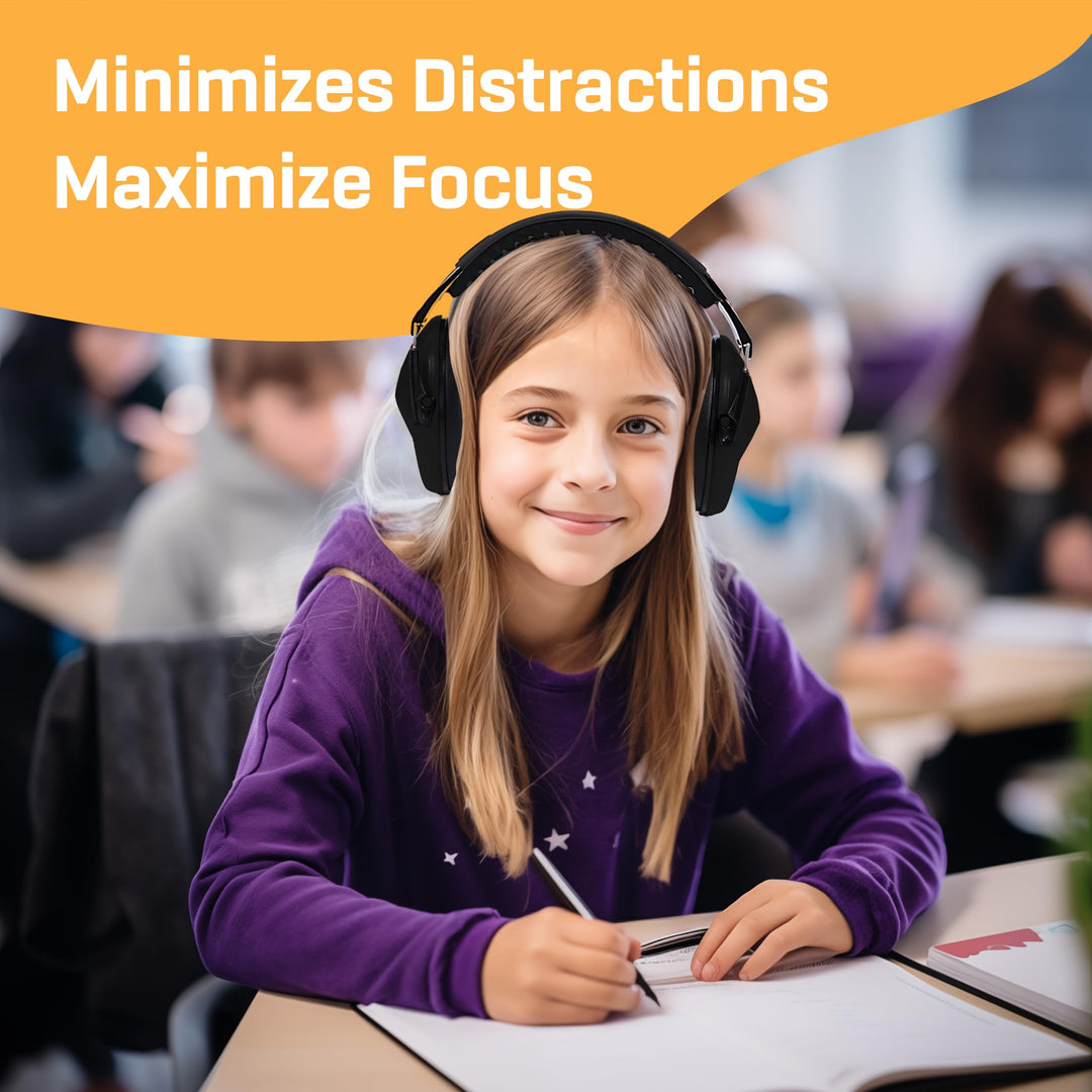 Kids Ear Protection, Noise Canceling Headphones Kids, Age 3-16, 26dB Noise Reduction, Ear Muffs for Kids, Kids Noise Cancelling Headphones, Earmuffs for Autism, Boys, Girls, Toddlers