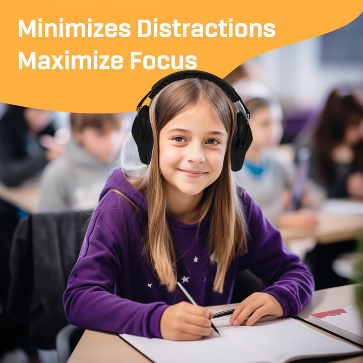 Kids Ear Protection, Noise Canceling Headphones Kids, Age 3-16, 26dB Noise Reduction, Ear Muffs for Kids, Kids Noise Cancelling Headphones, Earmuffs for Autism, Boys, Girls, Toddlers