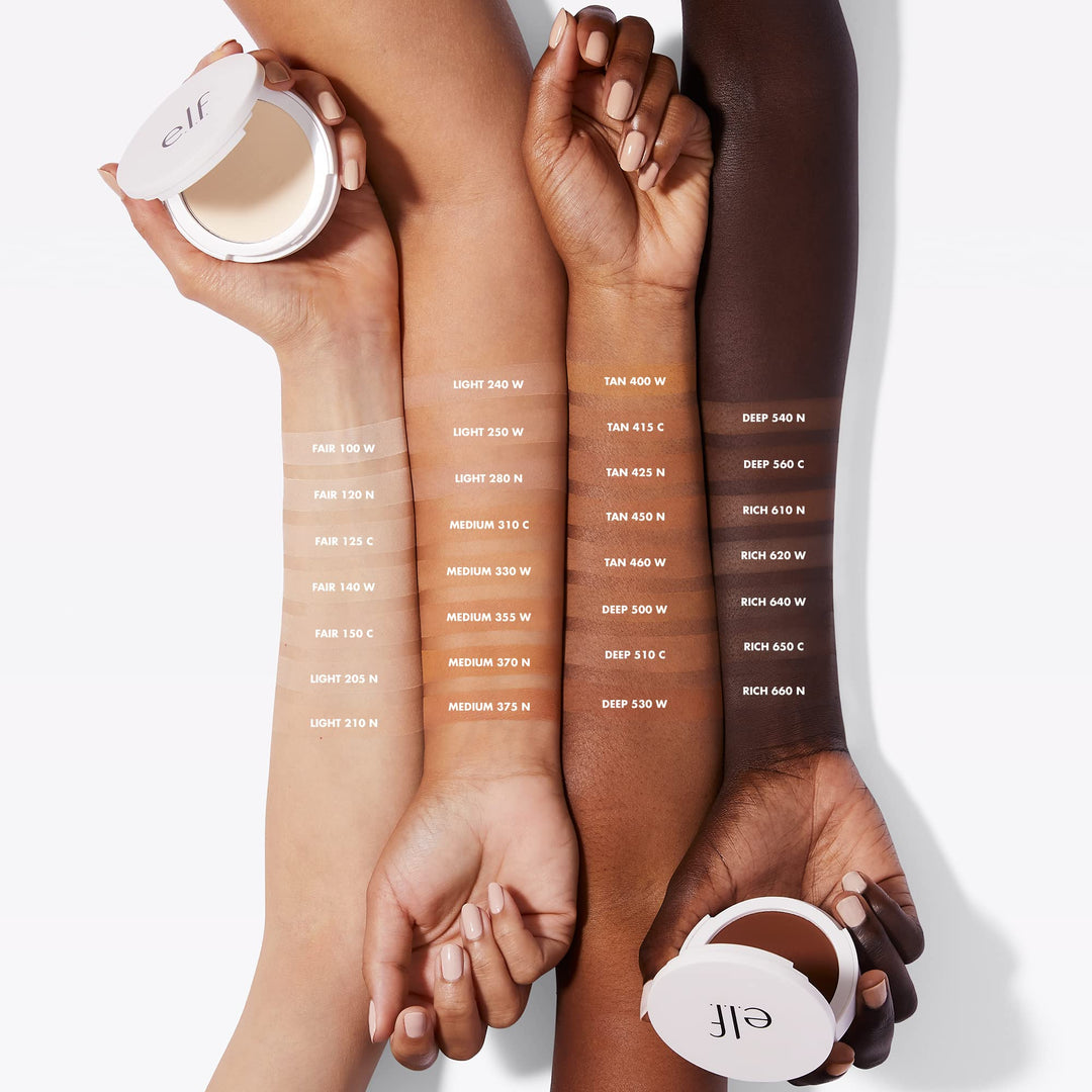 Camo Powder Foundation, Lightweight, Primer-Infused Buildable &amp; Long-Lasting Medium-to-Full Coverage Foundation, Fair 150 C