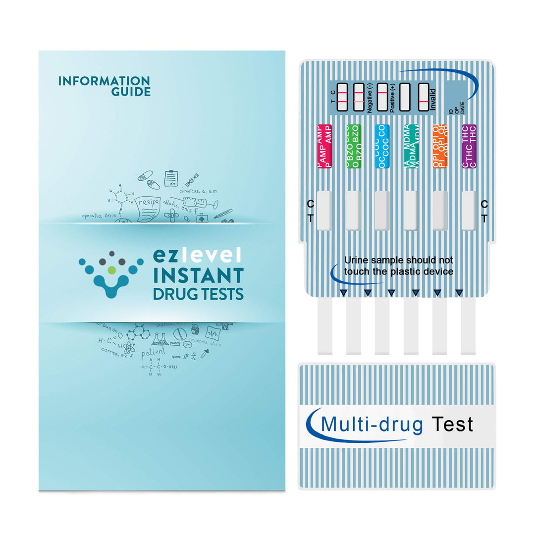 EZ Level 5 Panel Urine Multi Drug Test Kit (10 Count)