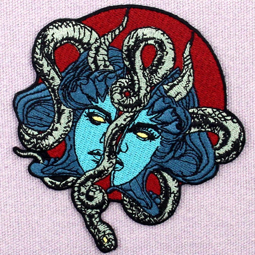 ZEGINs Mysterious Mask and Snake Patch Embroidered Appl