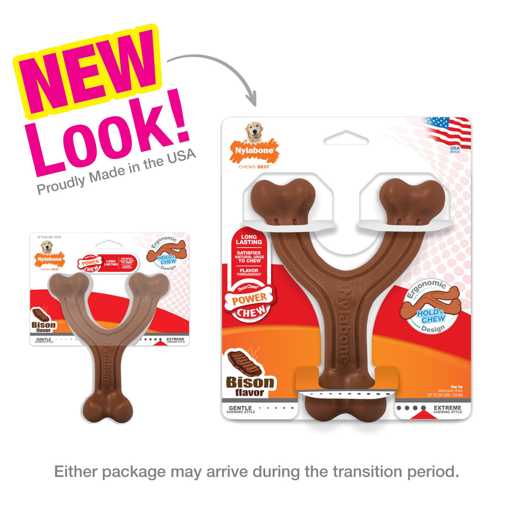 Ergonomic Hold & Chew Wishbone Power Chew Durable Dog Toy Large - Up to 50 lbs.