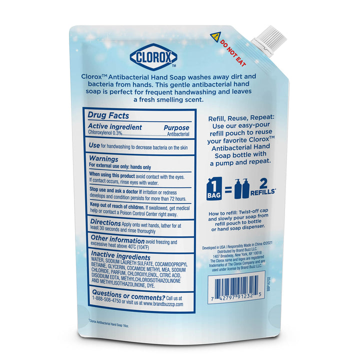 Clorox Liquid Hand Soap Refill 34 oz Scent Liquid Hand 