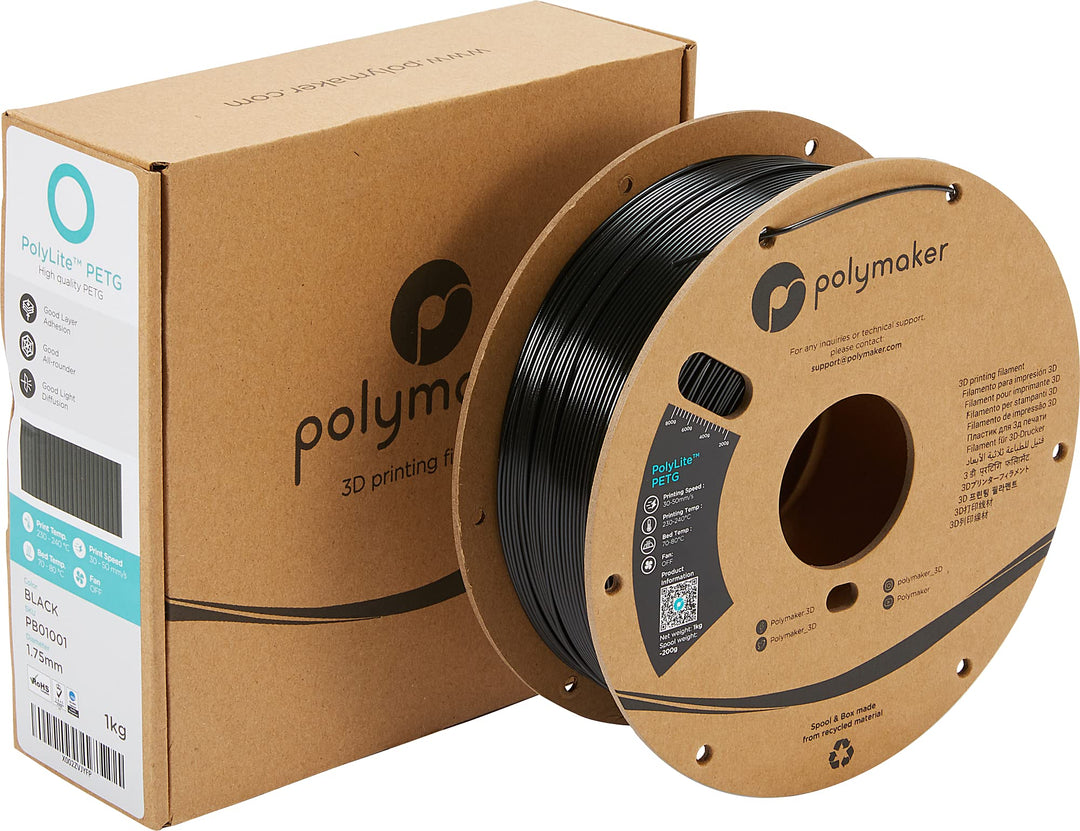 PETG-ESD Electrostatic Discharge Safe Filament 1.75mm, 500g Roll - PolyMax Electrostatic Safe PETG Filament Tough 3D Printer Filament for Electronics Industry