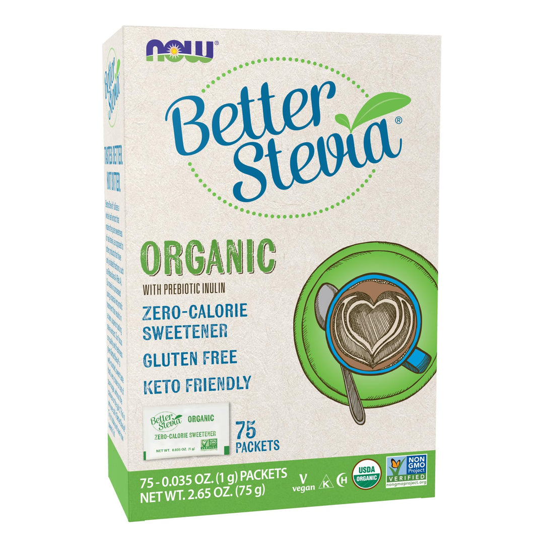 NOW Foods BetterStevia Organic Zero-Calorie Granulated 