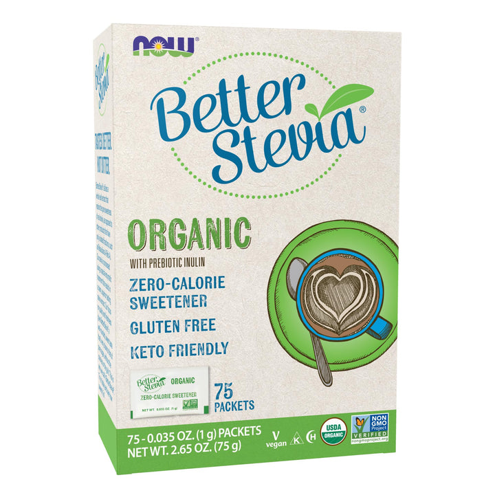 NOW Foods BetterStevia Organic Zero-Calorie Granulated 