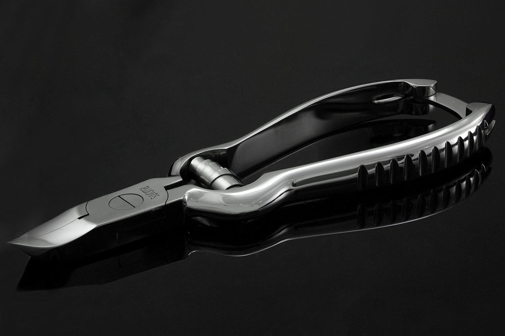 Professional Pedicure Toenail Nipper with Barel Spring and Back Lock Pedipro D10, Polished Steel, 5.6 Ounce