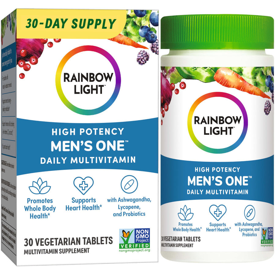 Rainbow Light Mens One Multivitamin, Men's Daily Mu