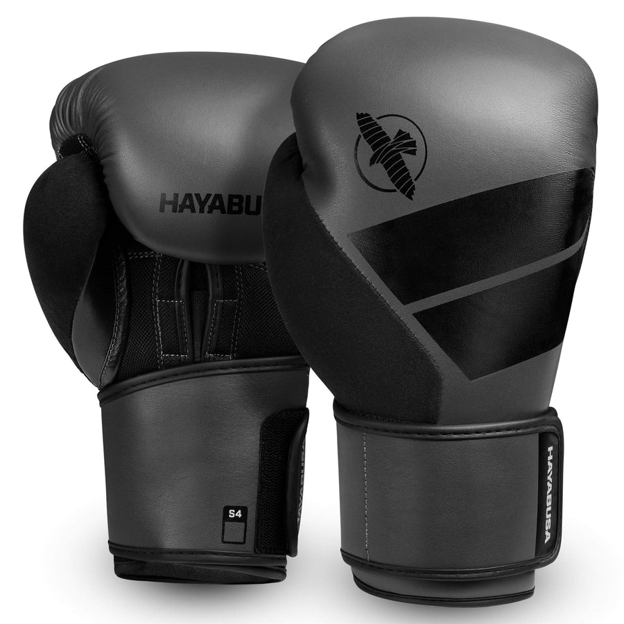 Hayabusa S4 Boxing Gloves for Men and Women - Charcoal,