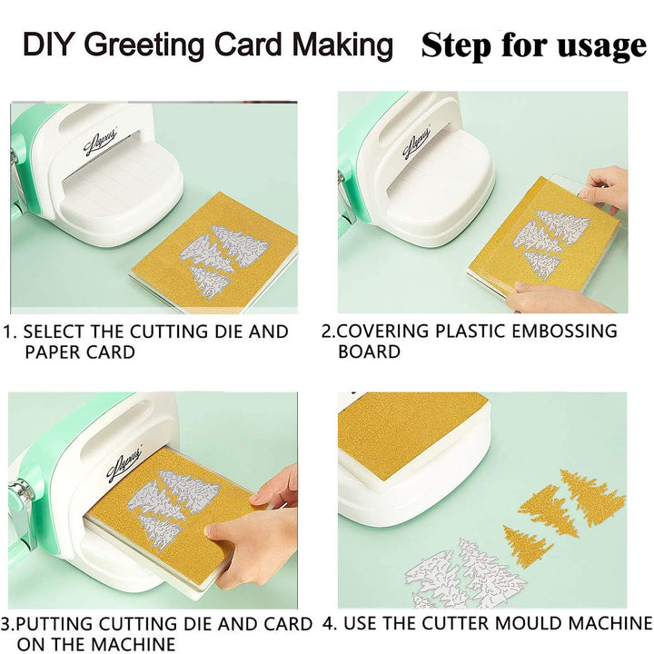 Christmas House Tree Metal Die Cuts,Merry Christmas Flower Leaf Star Bowtie Cutting Dies Cut Stencils for DIY Scrapbooking Album Decorative Embossing Paper Dies Card Making