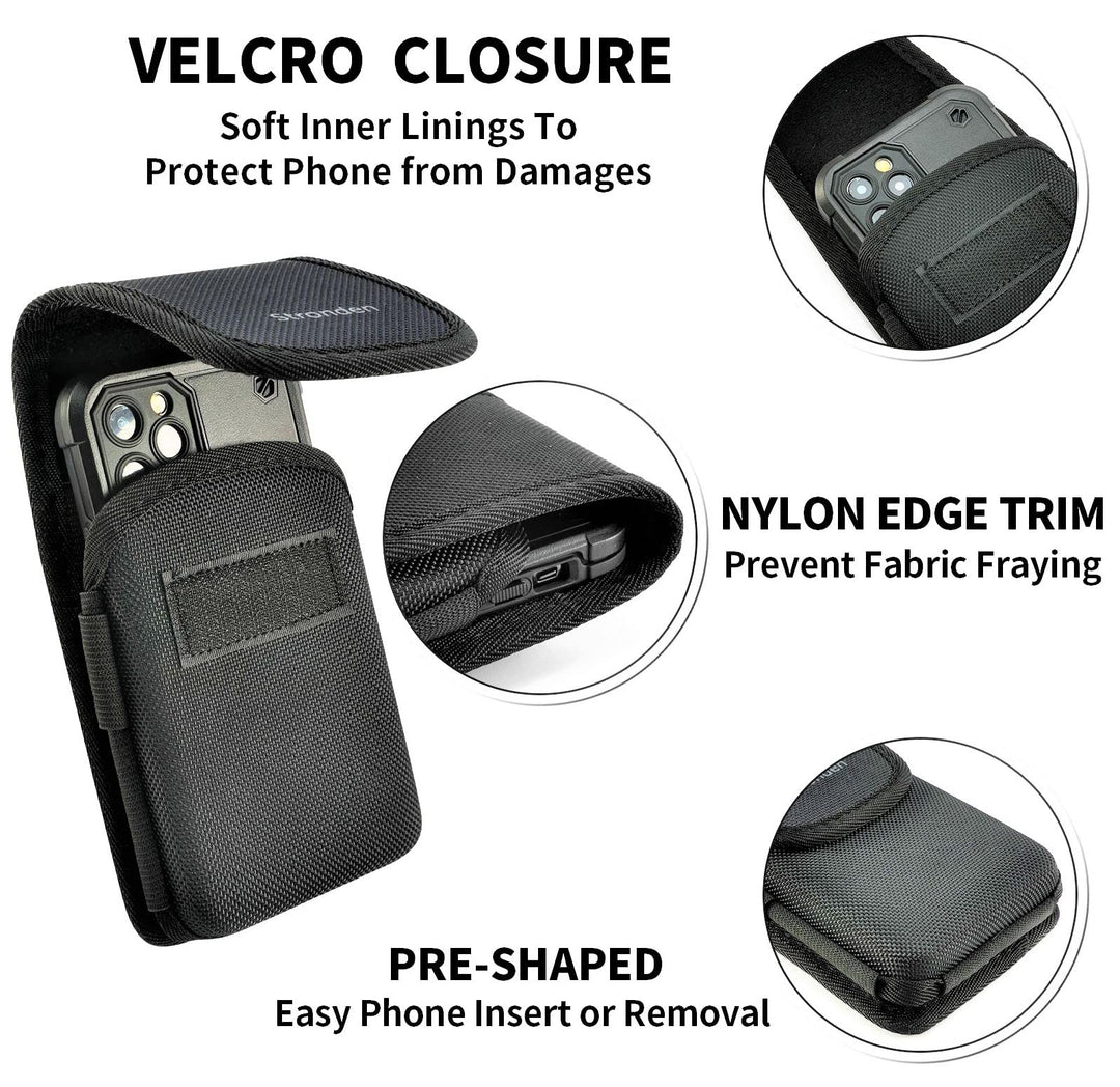 Stronden Heavy Duty Holster for iPhone 16 Plus, 16 Pro 