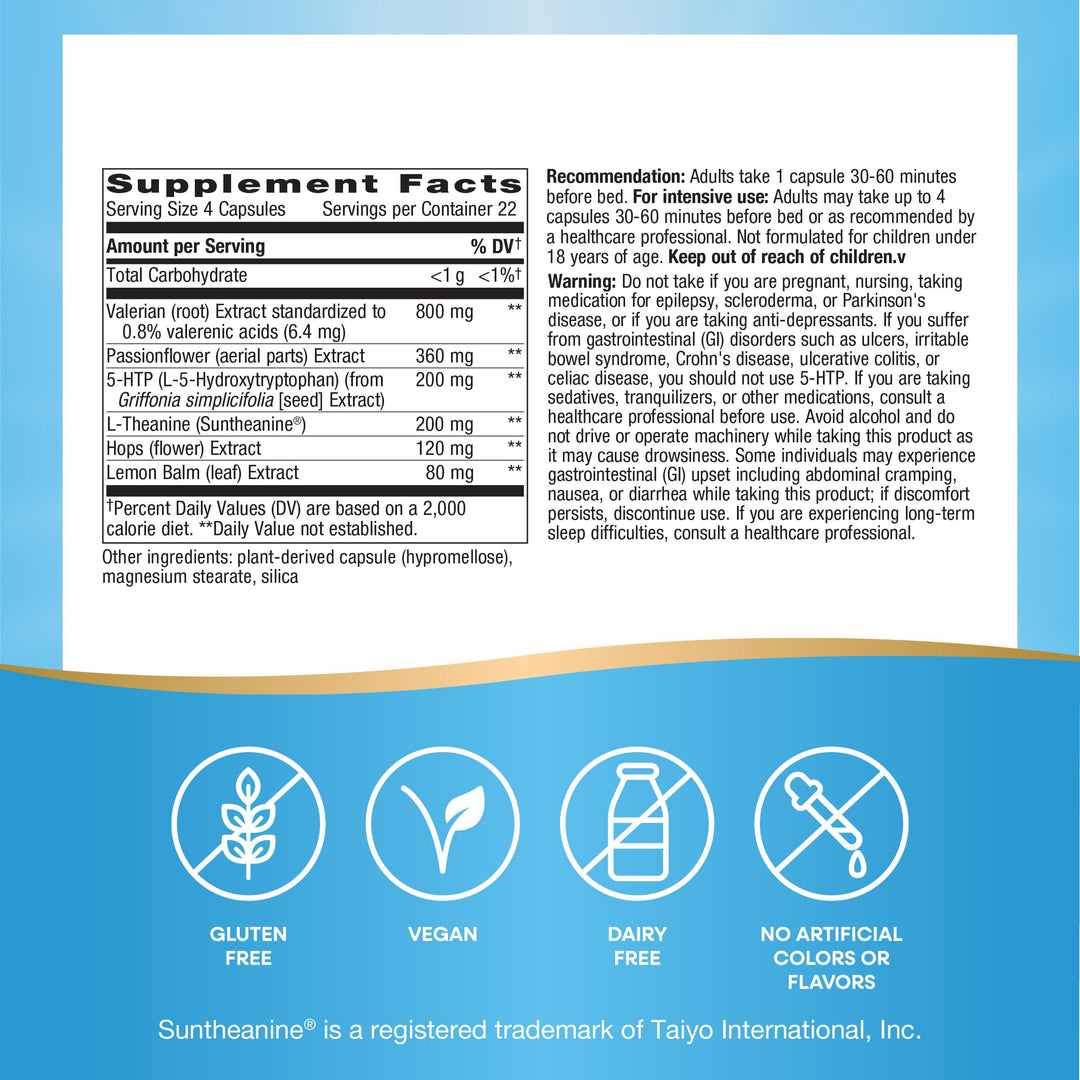 Nature&#39;s Way Fatigued to Fantastic! Revitalizing Sleep Formula, Promotes Restful Sleep*, 90 Capsules