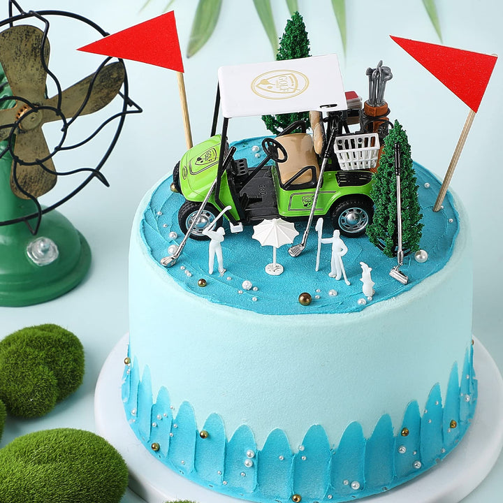 Moxweyeni 21 Pieces Golf Cake Toppers Golf Cake Decorat