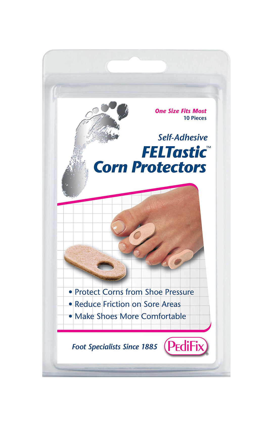 Pedifix Felt Corn Protectors, 10 Count