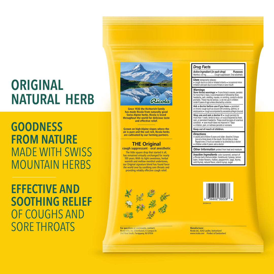 Ricola Original Herb Cough Drops, 115 Count, Cough Supp