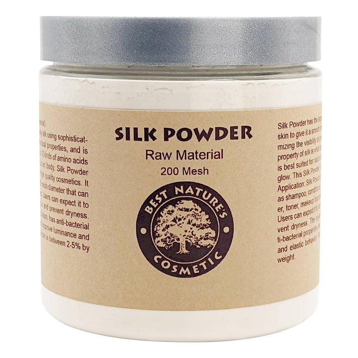 Best Nature&#39;s Silk Powder (8 fl oz | 240ml) - 100% RAW, Clean, Cosmetic Grade - Pure and Organic Silk powder for Face and Hair - Suitable for Use in Soap Making, Shampoo, Makeup, Hair Treatments …