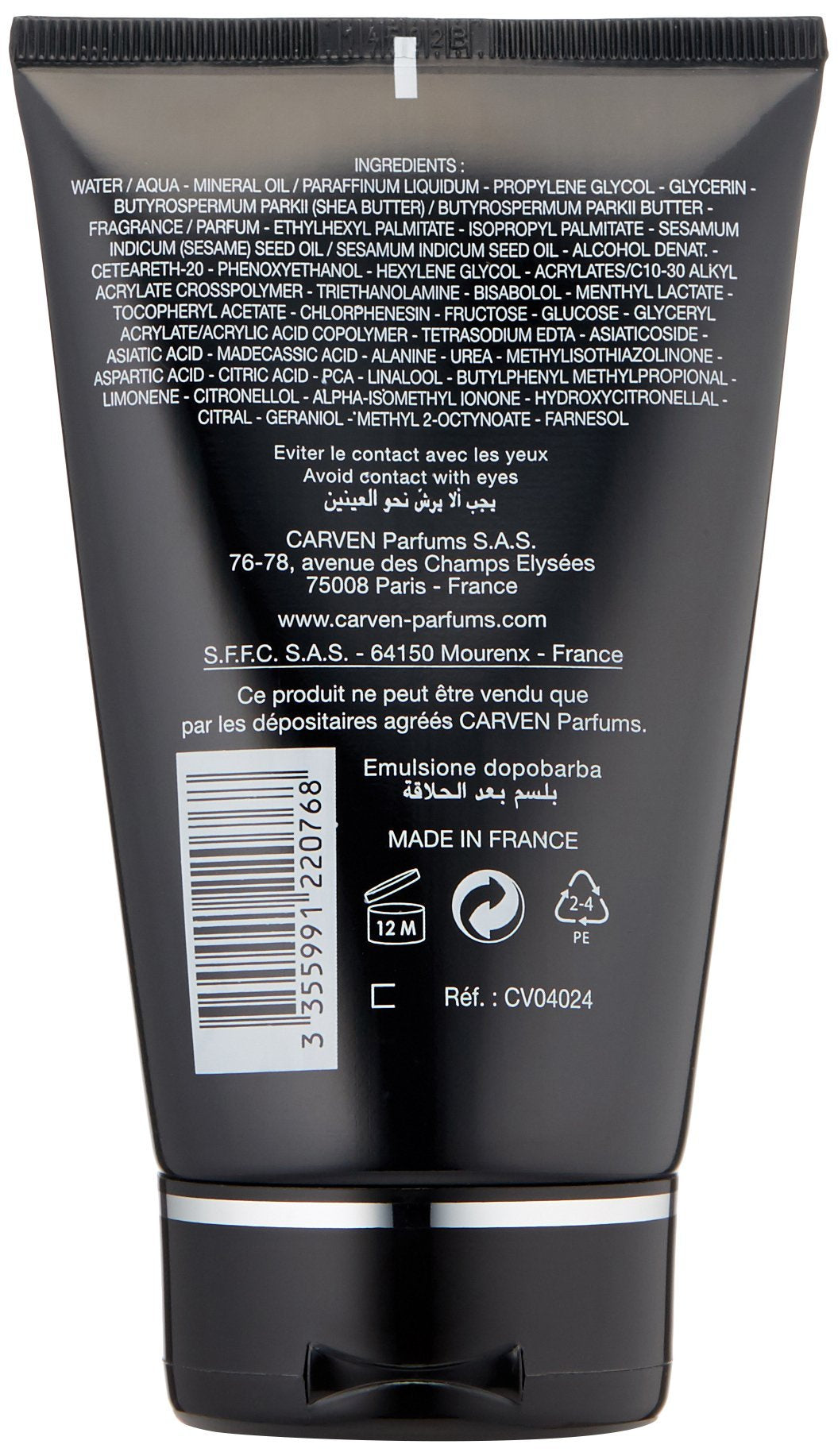 Pour Homme After Shave Balm, 3.33 Fl Oz