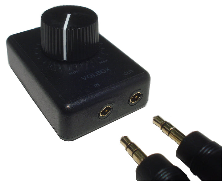 Volbox inline audio volume control attenuator 3.5mm 1/8 aux