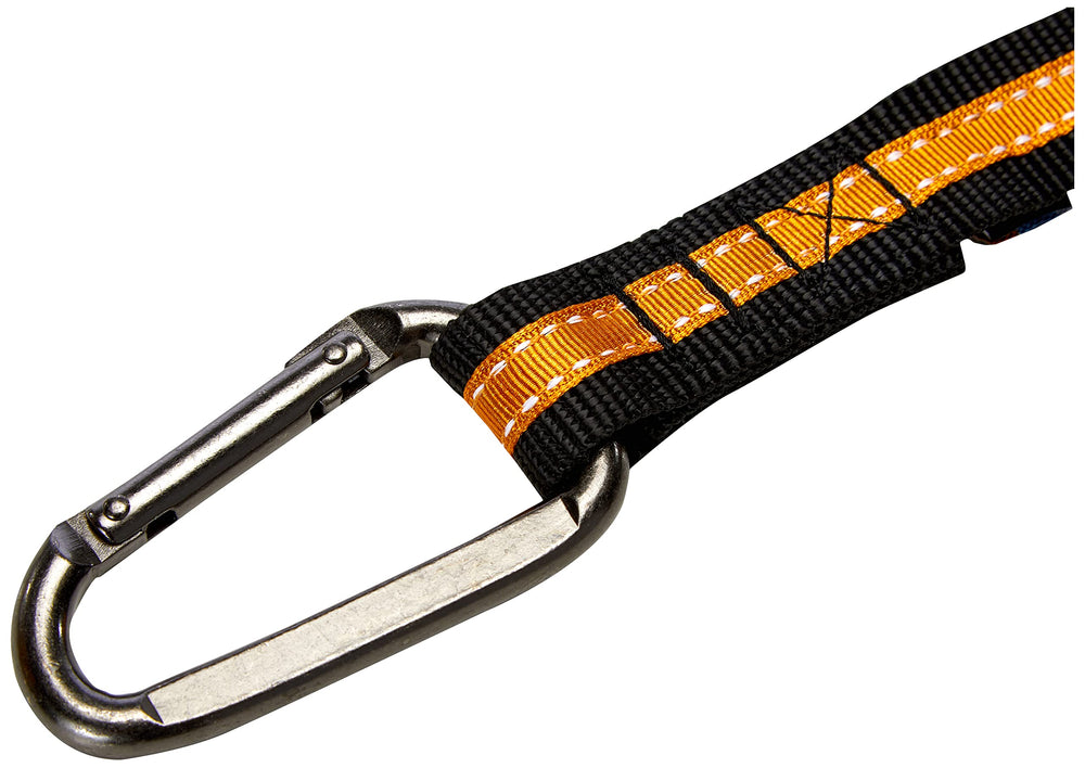 Direct to Seatbelt Tether for Dogs, Car Seat Belt for Pets, Adjustable Dog Safety Belt Leash, Quick & Easy Installation, Works with Any Pet Harness, (Carabiner Clip, Orange)