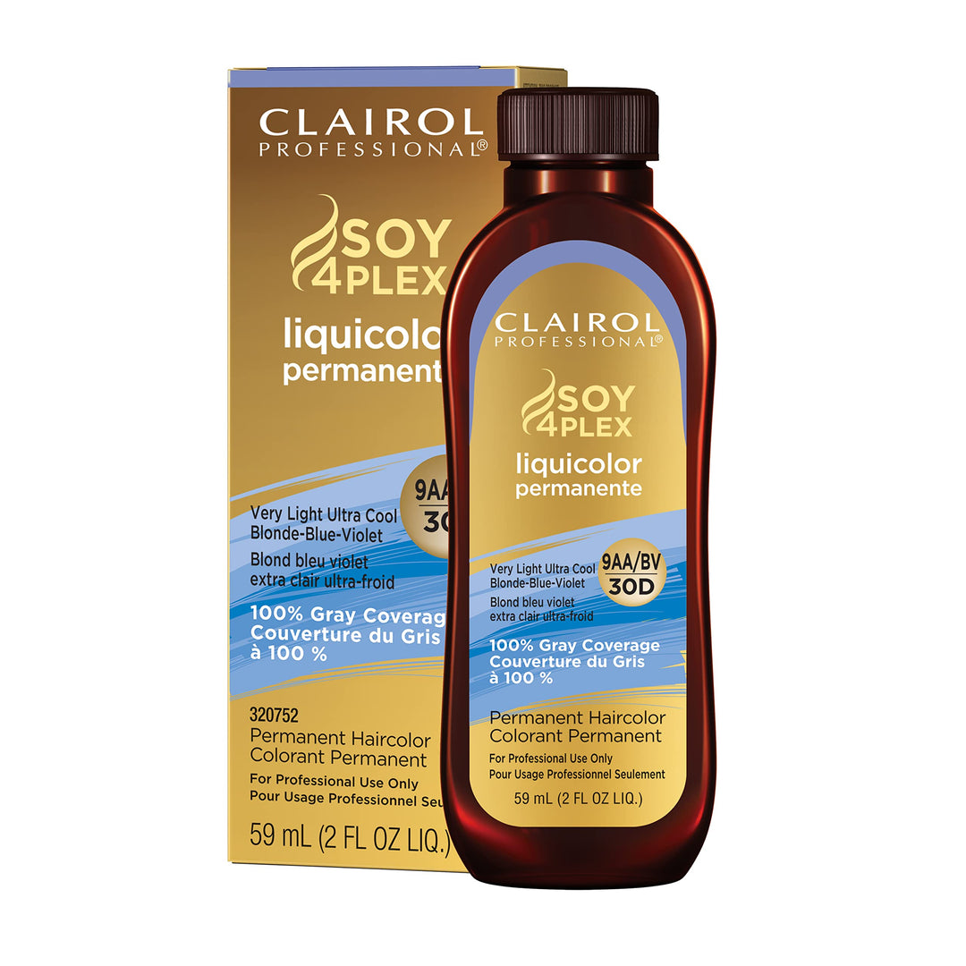 Permanent Liquicolor for Hair, 9aa-bv Light Blonde Blue, 2 oz.
