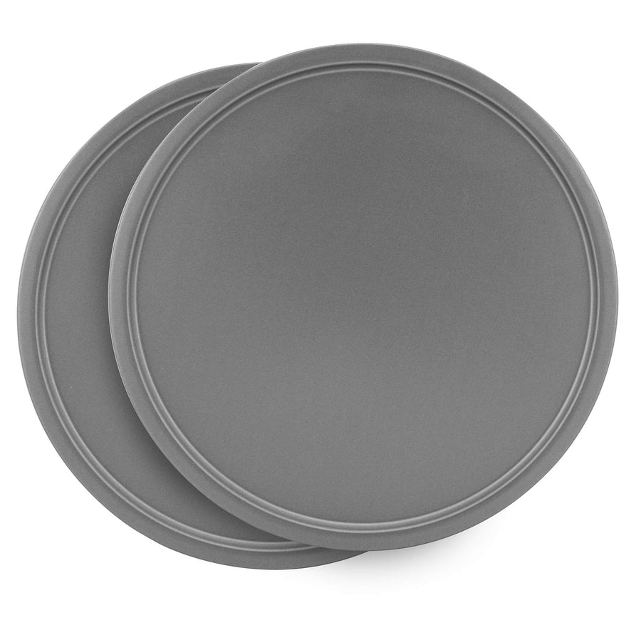 mpany OvenStuff Nonstick 12” Pizza Pan, 2-Piece Set, Gray