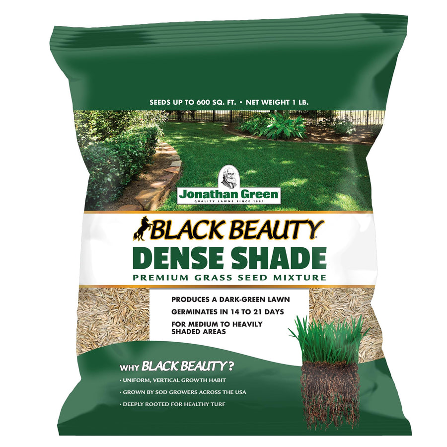 (10622) Black Beauty Dense Shade Grass Seed - Cool Season Lawn Seed (1 lb)