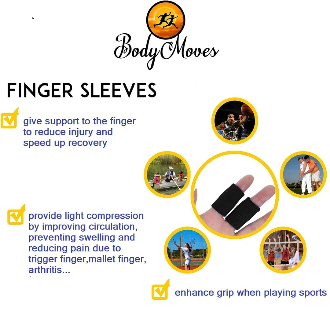 BodyMoves Finger Brace Splint Sleeve Thumb Support Prot