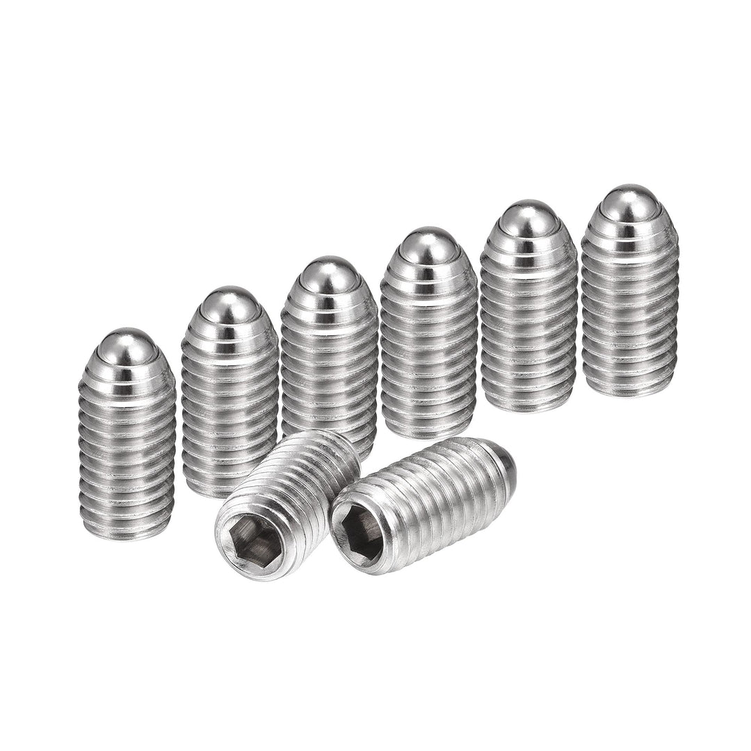 Ball Point Set Screws, M8 x 16mm 304 Stainless Steel Metric Spring Hex Socket Screw 8pcs