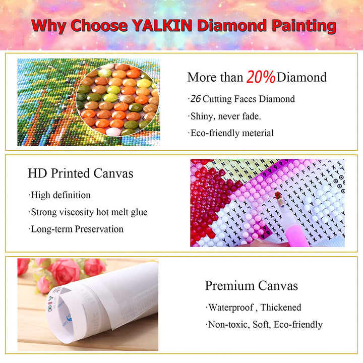 5D Diamond Painting Kits for Adults, Large Diamond Art Kits Full Drill Diamond Painting Kit for Adult Beginners, DIY Crystal Picture Art for Home Wall Decor 30x90cm/12x35in