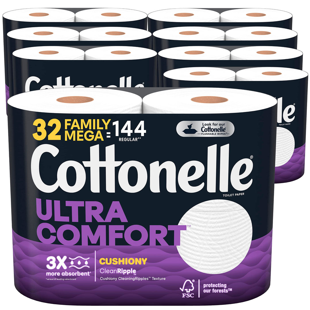 Cottonelle Ultra Comfort Toilet Paper with Cushiony Cle