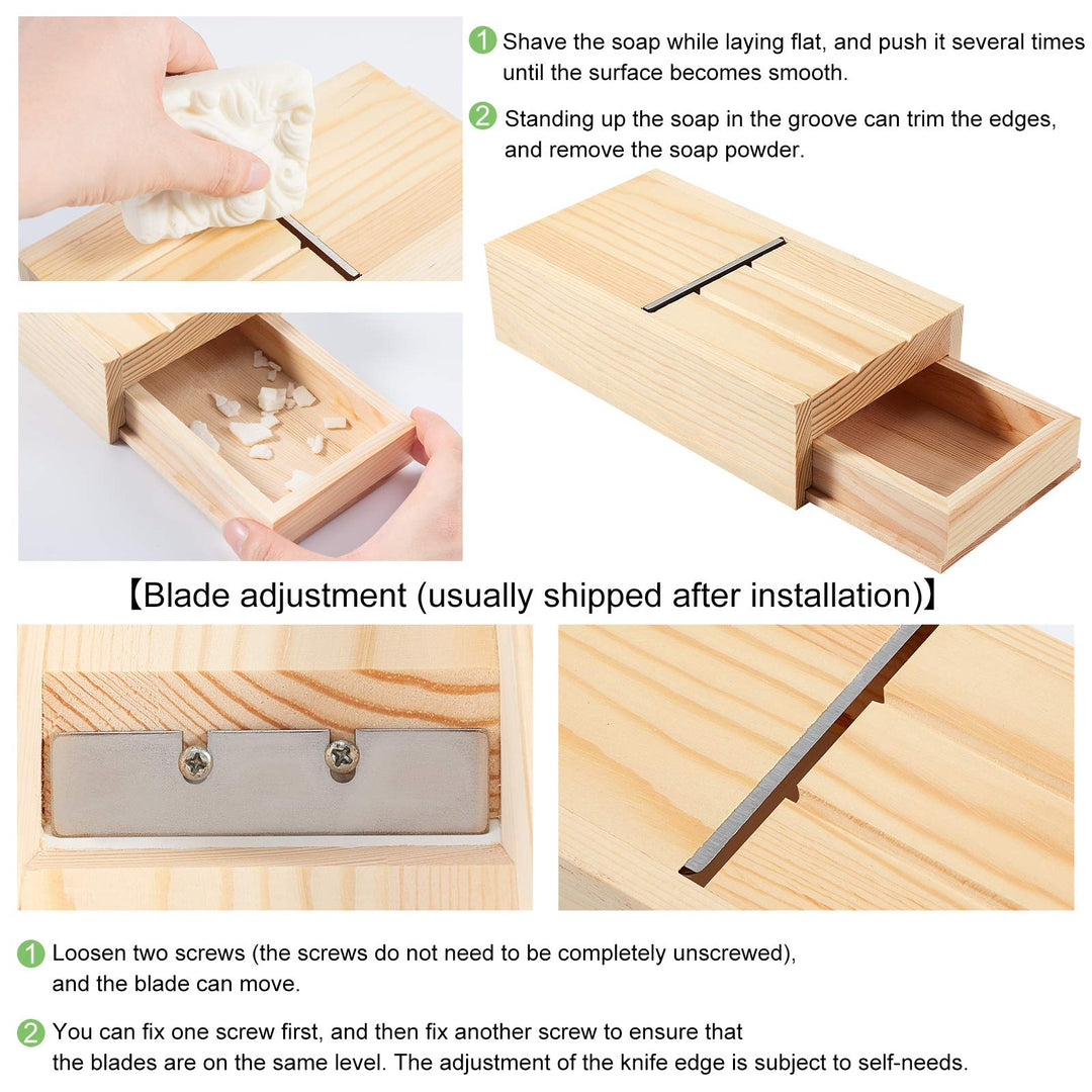 Soap Planer Cutter Drawer Box Wooden Soap Beveler Planer Soap Trimming Shaving Tool for Christmas Handmade Soaps and Candles Trimming DIY Craft Soap Loaf Making