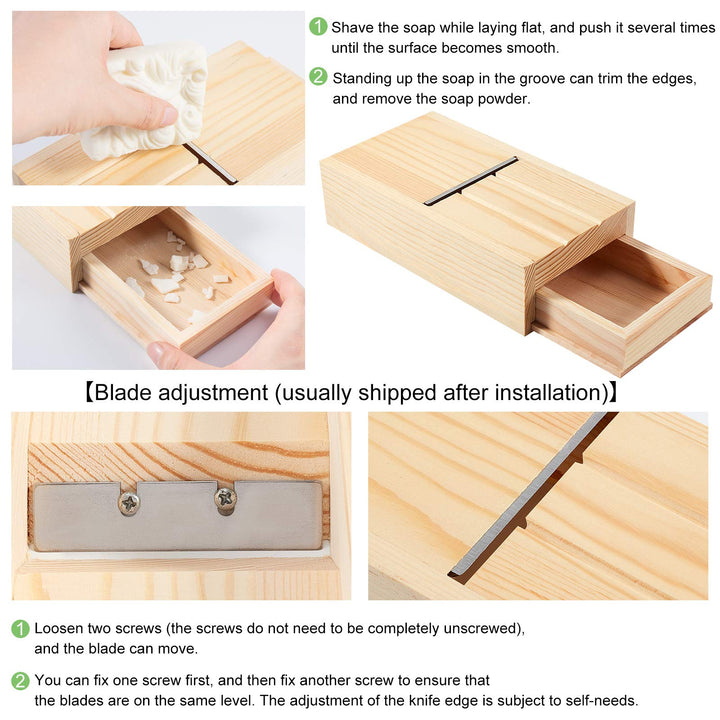 Soap Planer Cutter Drawer Box Wooden Soap Beveler Planer Soap Trimming Shaving Tool for Christmas Handmade Soaps and Candles Trimming DIY Craft Soap Loaf Making