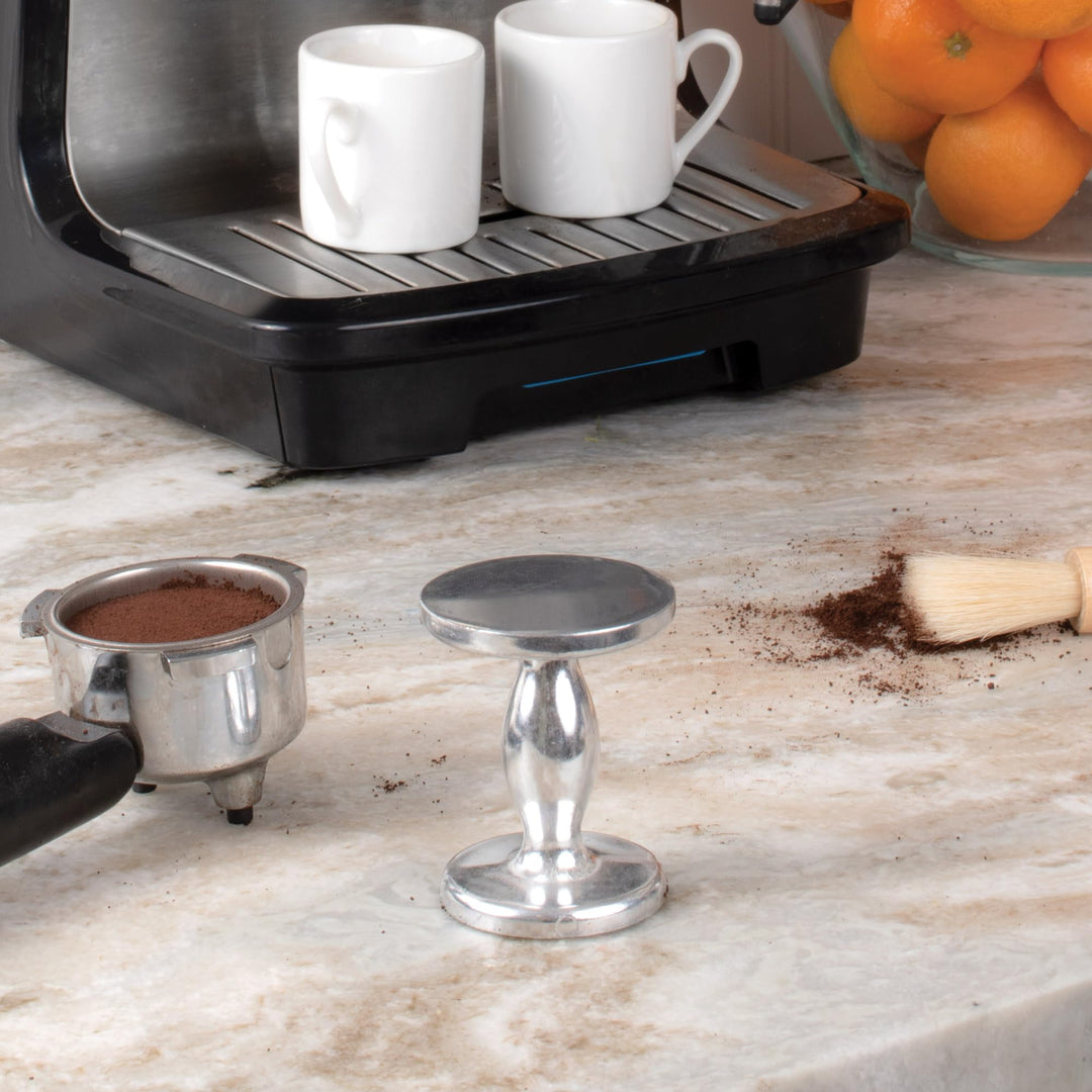Dual-Sided Espresso Tamper, 4-Ounce Weight, 48-Millimeter and 53-Millimeter