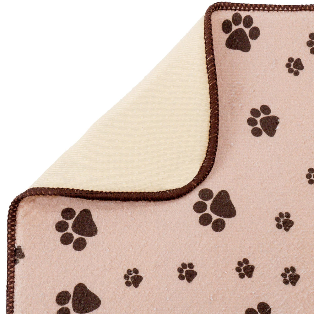 Microfiber Pet Bowl Feeding Mat, Anti-Skid and Absorbent, 10 Inch x 20 Inch